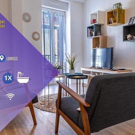 LE LYS- Appartement T3 tout equipé, vue imprenable sur le château de lourdes Exterior foto